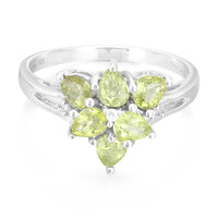 Zilveren ring met Paraiba toermalijnen