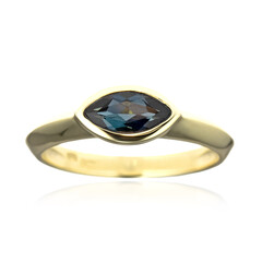 Gouden ring met een indigoliet (CUSTODANA)