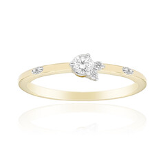 Gouden ring met een Diamant SI1 (G)