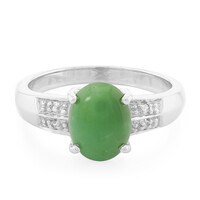 Zilveren ring met een keizerlijk chrysopraas