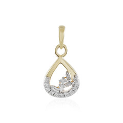Gouden hanger met SI1 (H) Diamanten