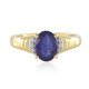 Zilveren ring met een Madagaskar Blauwe Saffier