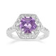 Zilveren ring met een amethist