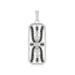 Zilveren hanger met een zirkoon