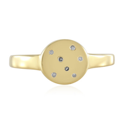 Zilveren ring met een I2 (I) Diamant