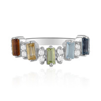 Zilveren ring met een Londen-blauwe topaas