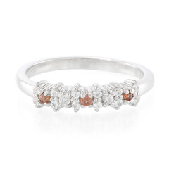 Zilveren ring met Mozambique granaten
