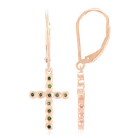 Zilveren oorbellen met Fancy diamanten