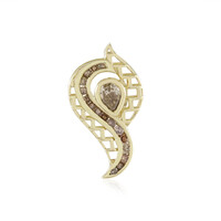 Gouden hanger met een I2 Champagne Diamant (Ornaments by de Melo)