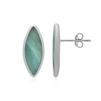 Zilveren oorbellen met Pacific Chalcedoon
