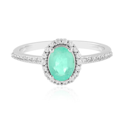 Zilveren ring met een Russische smaragd
