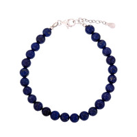 Zilveren armband met lapis lazulistenen