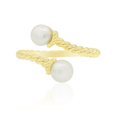 Zilveren ring met zoetwater kweekparels (TPC)