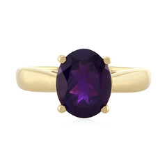 Zilveren ring met een Zambia-amethist