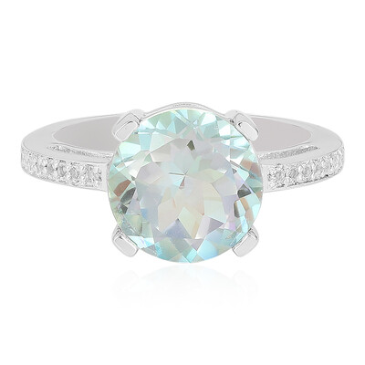 Zilveren ring met een Mountain Lake Kwarts