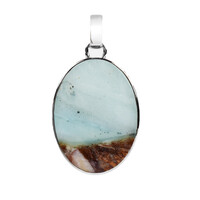 Zilveren hanger met een Pacific Chalcedoon