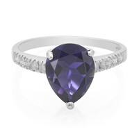 Zilveren ring met een Ceylon ioliet