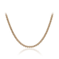Gouden halsketting met SI1 Argyle Rose De France Diamanten