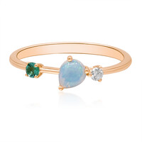 Gouden ring met een AAA Welo-opaal (CIRARI)