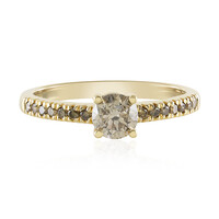 Gouden ring met een I3 Bruine Diamant