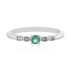 Zilveren ring met een Ethiopische smaragd
