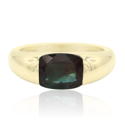 Gouden ring met een Groene Tibetaniet