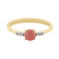 Zilveren ring met een Australische Roze Opaal