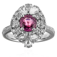 Gouden ring met een roze saffier (CIRARI)