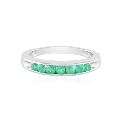 Zilveren ring met Russische smaragden