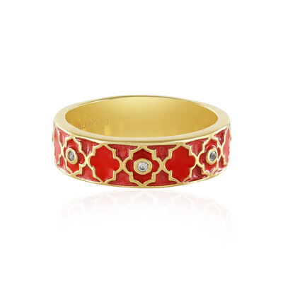 Zilveren ring met zirkonen