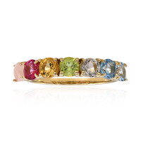 Zilveren ring met een hemel-blauwe topaas