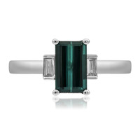 Gouden ring met een indigoliet (CIRARI)
