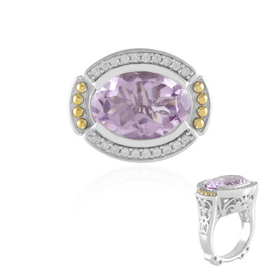Zilveren ring met een lavendel amethist (Dallas Prince Designs)