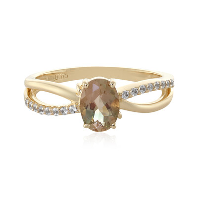 Gouden ring met een Oregon zonnesteen