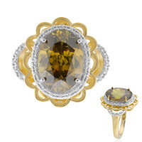 Gouden ring met een Bulgaarse sfaleriet