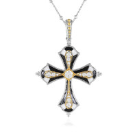 Zilveren halsketting met een zirkoon (Dallas Prince Designs)