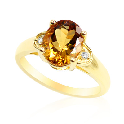 Zilveren ring met een Cognac Scapoliet