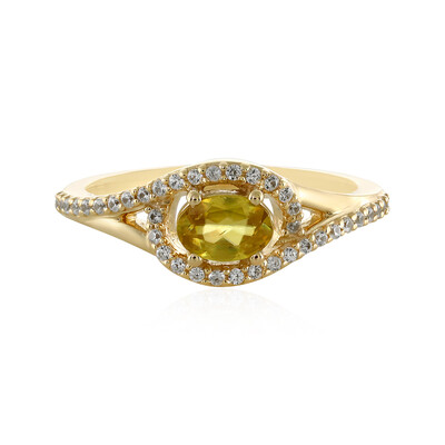 Gouden ring met een sfeen