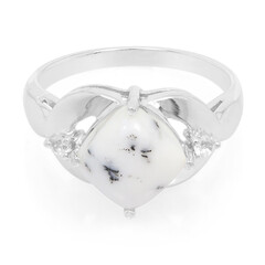 Zilveren ring met een dendrieten agaat