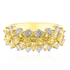 Gouden ring met gele S12 diamanten (CIRARI)