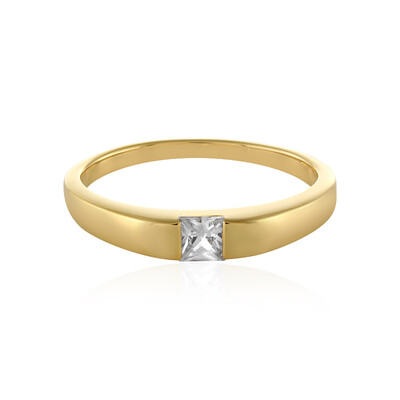 Zilveren ring met een zirkoon