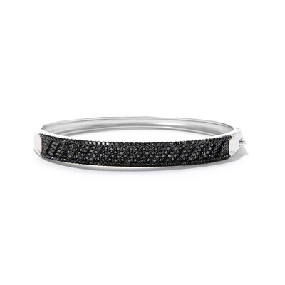 Zilveren armband met zwarte spinelstenen