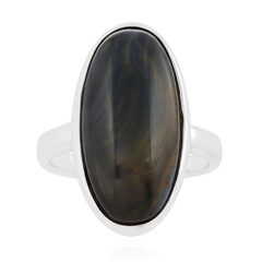 Zilveren ring met een pietersiet