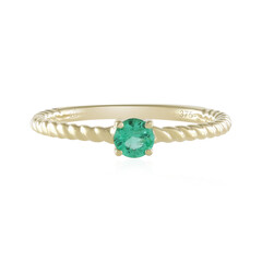 Gouden ring met een Russische smaragd