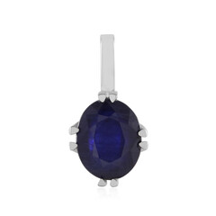 Gouden hanger met een Madagaskar Blauwe Saffier