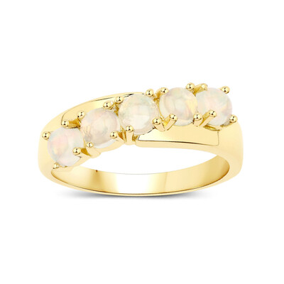 Zilveren ring met Welo-opalen