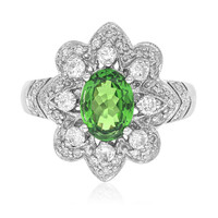Gouden ring met een AAA tsavoriet (CIRARI)
