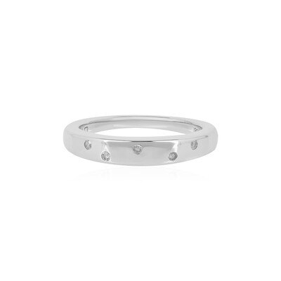 Zilveren ring met I2 (I) Diamanten