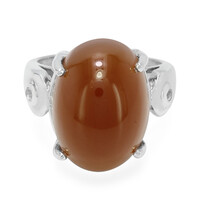 Zilveren ring met een Capillitas aragoniet