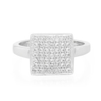 Zilveren ring met zirkonen